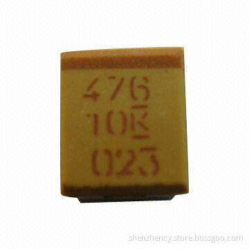 Tantalum Capacitor with 2,000hrs Lifespan Test and 4 to 50V Voltage Ratings